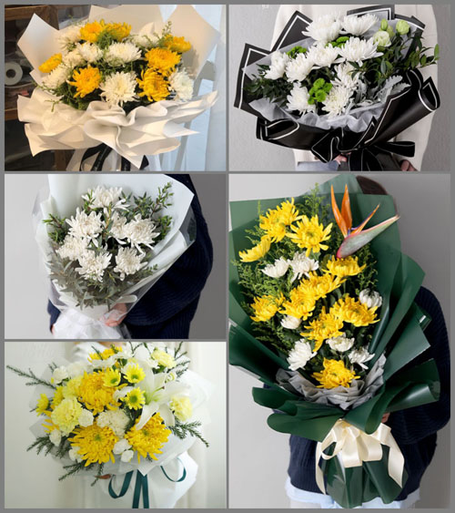 山东聊城冠县清泉街道白事花束代送